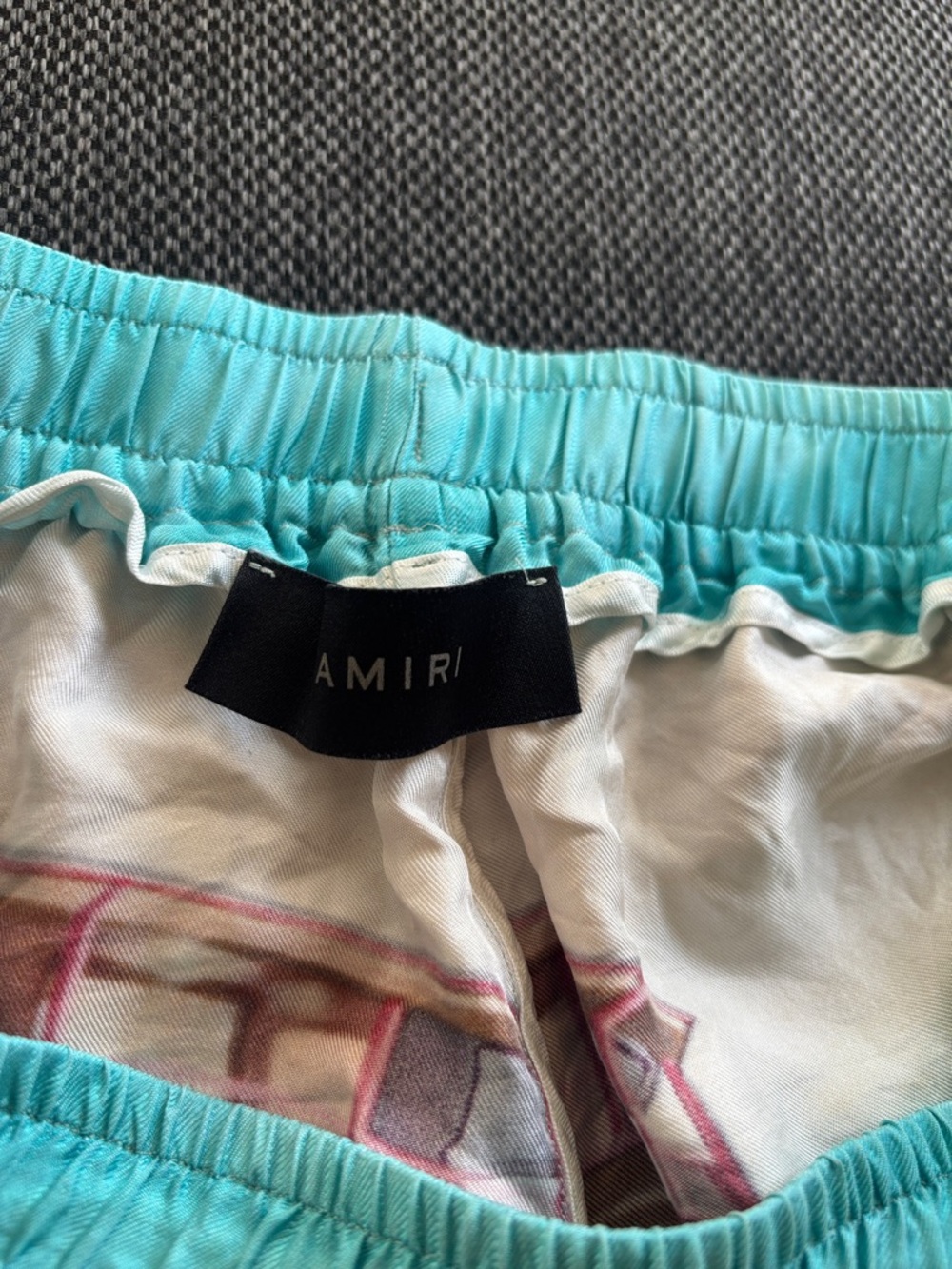 Tropical Print Swim Shorts with Drawstring - Picture 7 of 12